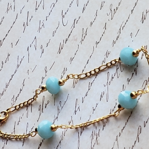 Jewelry - 𝅺SKY blue bead bracelet